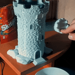 IMG_9781.gif Archivo 3D torre - dispensador de caramelos・Plan de impresora 3D para descargar