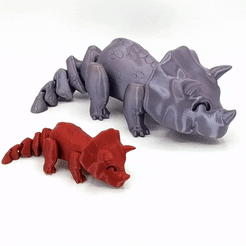 ezgif-2-3c72b6831763.gif Файл 3D Ar-Triceratops・Модель для загрузки и 3D печати, mcgybeer