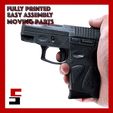 Cults3D.gif PISTOL Taurus G2C MOVABLE functional TRIGGER PARTS articulated