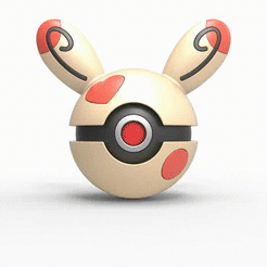 Ball.gif Fichier 3D Pokeball Spinda・Idée pour impression 3D à télécharger