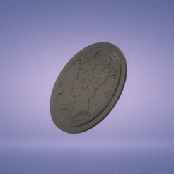 1.gif Archivo STL Set de decoración de pared monedas de América・Diseño imprimible en 3D para descargar, satis3d