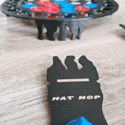 Hat-Hop.gif STL file Hat Hop・Model to download and 3D print