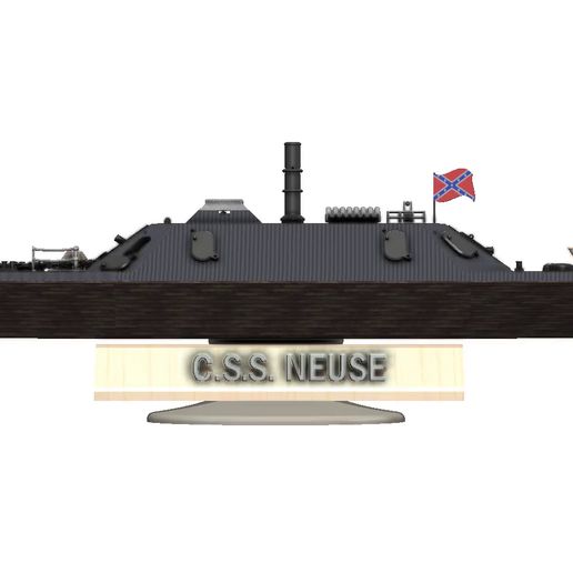 🧸 CSS Neuse – 628 mm 3D Printable Ironclad Gunboat Kit・ STL File for 3D ...