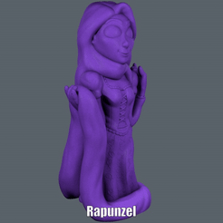 Rapunzel.gif Fichier STL Rapunzel (impression facile sans support)・Plan pour imprimante 3D à télécharger