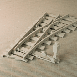 turnout20180516.gif Download STL file Turnout - right-hand (No6) with working point indicator! - Euroreprap Railroad System • 3D printable object, euroreprap_eu