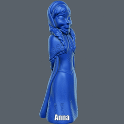 Anna.gif STL file Anna (Easy print no support)・3D printer design to download