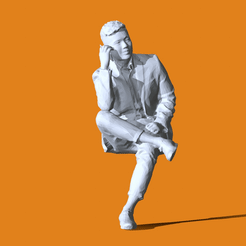 0.gif OBJ file Miniature Pose People #07・3D print design to download, Peoples