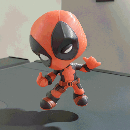 Chibi Deadpool | Multicolour & Single Colour
