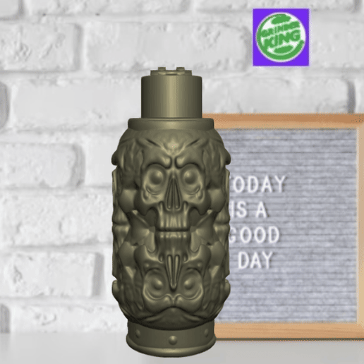 FUNDA MECHERO CLIPPER .SKULLS TOTEM . LIGHTER CASE CUBIERTA PARA PERSONALIZAR ENCENDEDOR CLIPPER. HD STL Y 3MF . FDM-SLA .