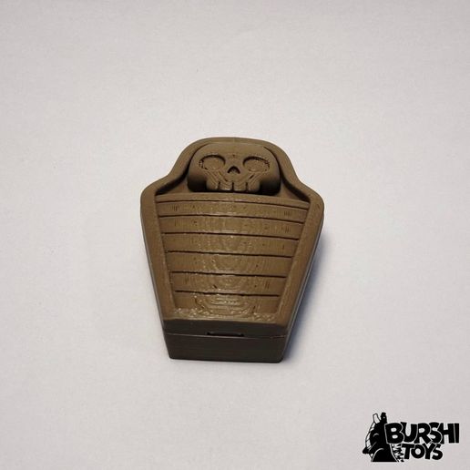 Mummy-flexi-articulated-toy.mp4 FLEXI CUTE MUMMY WITH COFFIN/SARCOPHAGUS PRINT IN PLACE HALLOWEEN