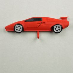 LAMBO-KEY-HANGER.gif Fichier STL PORTE-CLÉS Lamborghini (mécanisme d'impression en place)・Plan à imprimer en 3D à télécharger, soarpix