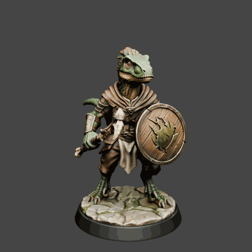 Dinosaur Raptor Warrior Miniature