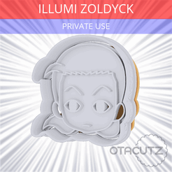 Illumi_Zoldyck~PRIVATE_USE_CULTS3D_OTACUTZ.gif 3D-Datei Illumi Zoldyck Ausstechform / HxH kostenlos・Vorlage für 3D-Drucker zum herunterladen