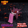 Letras_4.gif GENGAR - SUPPORTO PER SMARTPHONE - FACILE DA STAMPARE - SENZA SUPPORTI