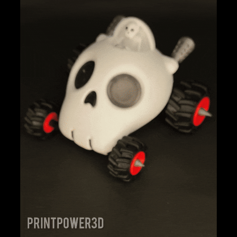 🎃 Halloween Skull car - Skullrider・ 3D File for 3D printing・Cults