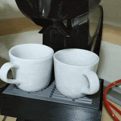 rec2C.gif STL file Two espresso coffees with a single Dolce Gusto capsule・3D printable model to download, feder_ico