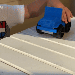 Video-16-06-21,-18-52-40.gif STL file Small Adventures - LANDCRUISER CONVERTIBLE・Model to download and 3D print