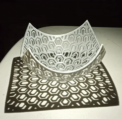 123456.gif STL file Light projector- Hexagonal pattern・3D printable model to download