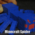 Minecraft-Spider.gif Minecraft Spider (Easy print - Print in place)