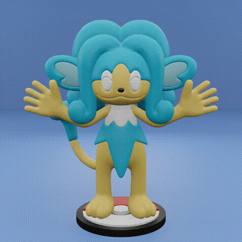 🐉 Pokemon No. 516 Simipour・ STL File for 3D printing・Cults
