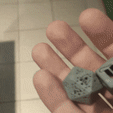 ezgif.com-gif-maker-(2).gif STL file Laced D20 dice - Presupported・3D printable model to download