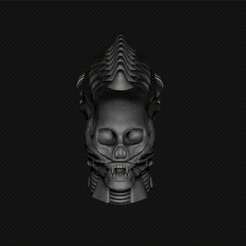 alien-skull.gif Fichier STL Alien Xenomorph・Plan pour imprimante 3D à télécharger, pasquale93