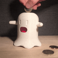 Money Jar 1 _small.gif Download STL file Spooky Money Jar • 3D printable model, Timtim