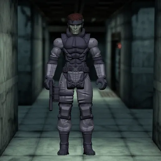 ⚙️ METAL GEAR SOLID - SOLID SNAKE (Retro & G.I. Joe Style) 3D Printable ...