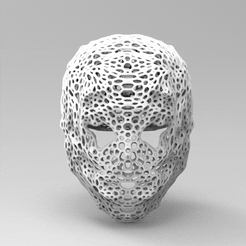 untitled.46.gif Fichier STL masque mascara voronoi cosplay halloween・Objet imprimable en 3D à télécharger