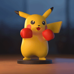 prev.gif STL-Datei Pikachu Boxen・3D-Druck-Idee zum Herunterladen