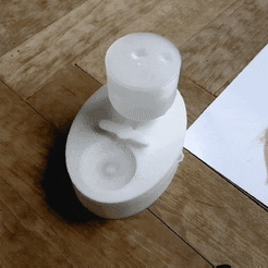 GIF.gif 3D file Brush rinse cleaner・Model to download and 3D print