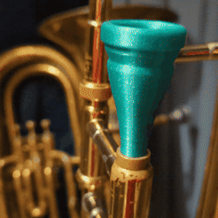 20221229_080134.gif OBJ file Trombone Mouthpiece・3D printing model to download