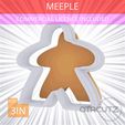 Meeple~3in.gif Meeple Cookie Cutter 3in / 7.6cm