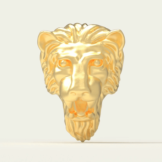 10,15, 20-mm Lion Head 3D model