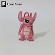 Flexi-Town-Angle,-G2.mp4 Flexi Angle, Lilo & Stitch, figura fidget articulada, 3mf incluidos