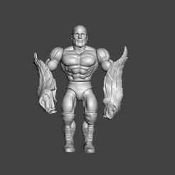 GIF.gif STL file WWF Stone Cold Steve Austin WWE MASTER OF THE UNIVERSE MOTU TOY WRESTLING ACTION FIGURE ARTICULATED .STL .OBJ・Model to download and 3D print
