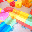 MarbleRunBlocks-StraightTunnel.gif STL file Marble Run Blocks - Extension pack・3D print object to download