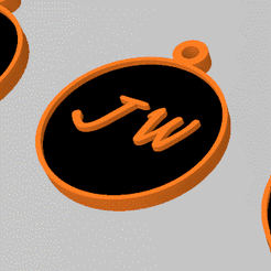 jw.gif PORTE CLÉ INITIALE 2 LETTRES J.W