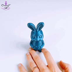 ezgif.com-gif-maker-1.gif STL file Stretchable Rabbit・3D printable model to download, EZMaker