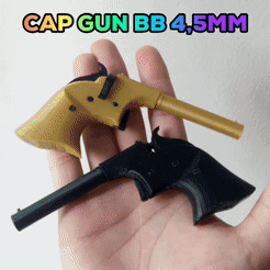 Gif-Remington-Rider-1.gif STL file Remington Rider Derringer Parlor Cap Gun BB 4,5mm Fully Functional Scale 1:1・3D printable design to download