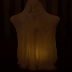 Scary-Ghost-1.gif Fichier STL 👻Fantôme d'Halloween👻 Scream Ghost👻 pour bougie LED・Modèle pour imprimante 3D à télécharger