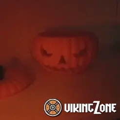 UIRING ZONE 3D file Illuminated pumpkin for Halloween・Template to download and 3D print, ebogni