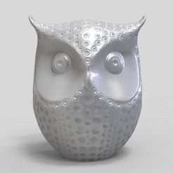 Owl-GIF.gif STL file Owl Money Bank・3D printable model to download