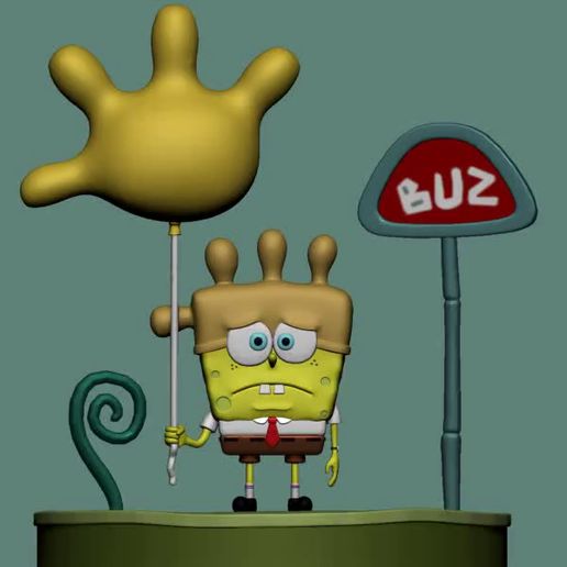 ZBrush-Movie.mp4 le fond de l'eau de la bobine d'éponge