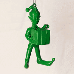 Elves-GIF.gif Fichier STL Décorations de Noël des Elfes du Bonheur・Design imprimable en 3D à télécharger, ScenestruckArt