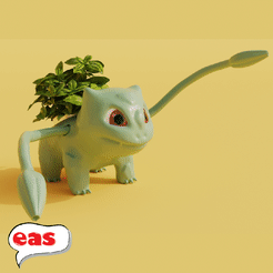bulbasaur-animation_1.gif STL file Bulbasaur pot / BULBASAUR POT・3D printable design to download, easalfa