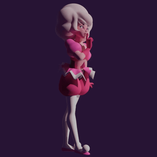 💎 Pink Diamond Steven universe・ STL File for 3D printing・Cults