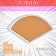 1-3_Of_Pie~5in.gif Slice (1∕3) of Pie Cookie Cutter 5in / 12.7cm