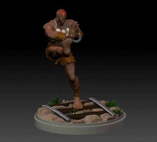 ZBrush-Movie2.gif Dhalsim (Classic) from Street Fighter