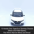 15-Civic-R.gif 15 Civic Type-R Body Shell with Dummy Chassis (Xmod and MiniZ)